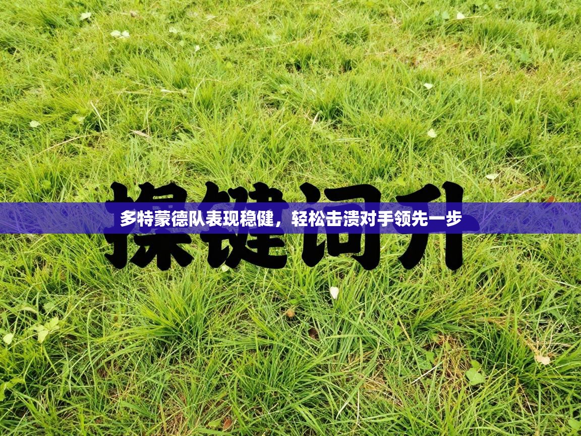 多特蒙德队表现稳健,轻松击溃对手领先一步 第2张